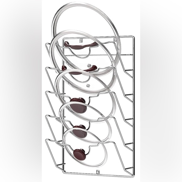 NEW Wall or Door Mounted Pot Lid Rack - Picture 1 of 1
